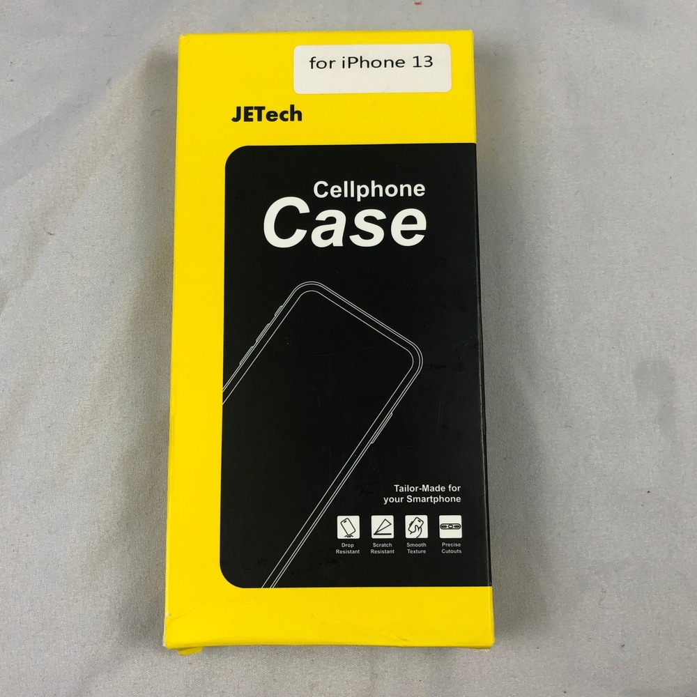 NIB JETech Matte Case for iPhone 13 Black Anti-Fingerprint Slim Cover 3884-CS